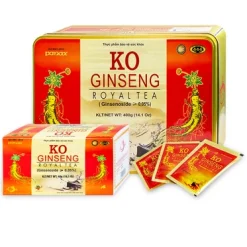 Trà nhân sâm KO Ginseng Royal Tea hỗ trợ tăng cường sức khỏe (10 hộp x 10 gói)