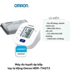 Omron HEM-7142T2 Máy Đo Huyết Áp Bắp Tay Tự Động Có Bluetooth